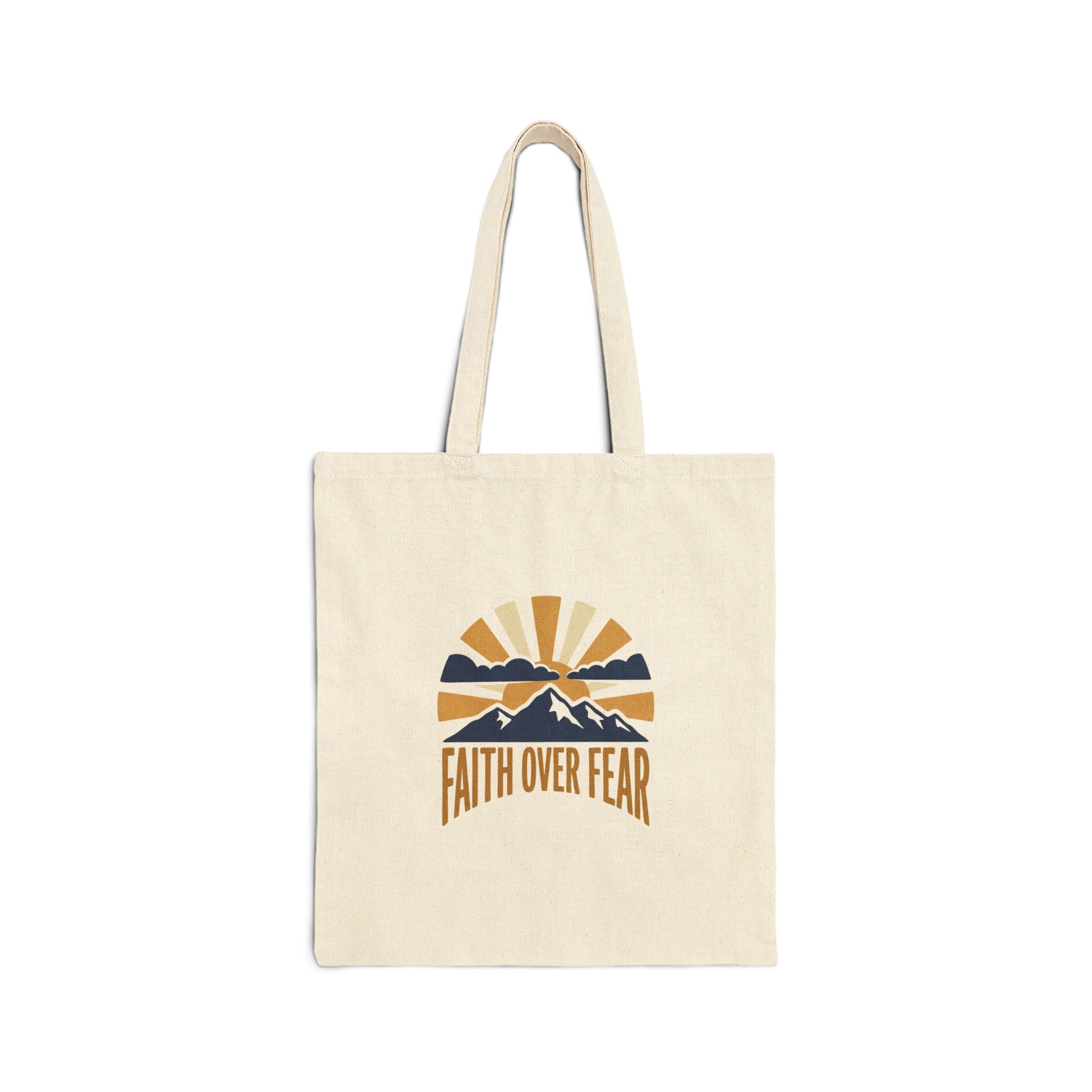 Faith Over Fear Tote Bag | Inspirational Christian Gift