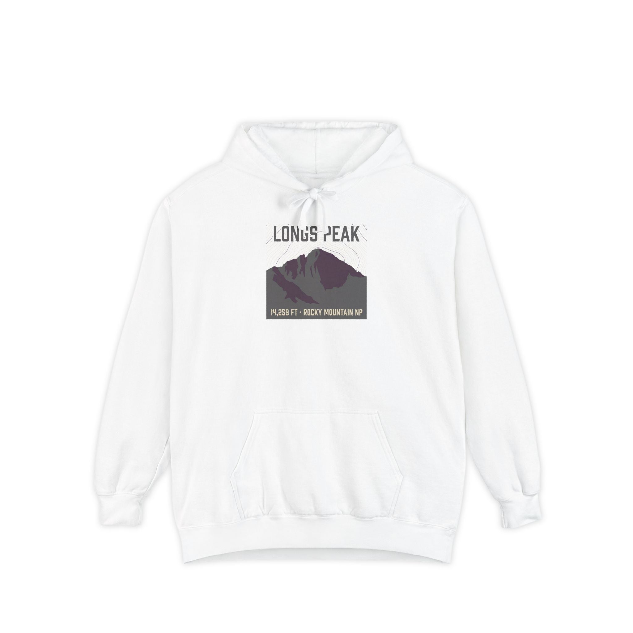 Longs Peak Hoodie | 14,259 ft Colorado 14er Sweatshirt | Comfort Colors