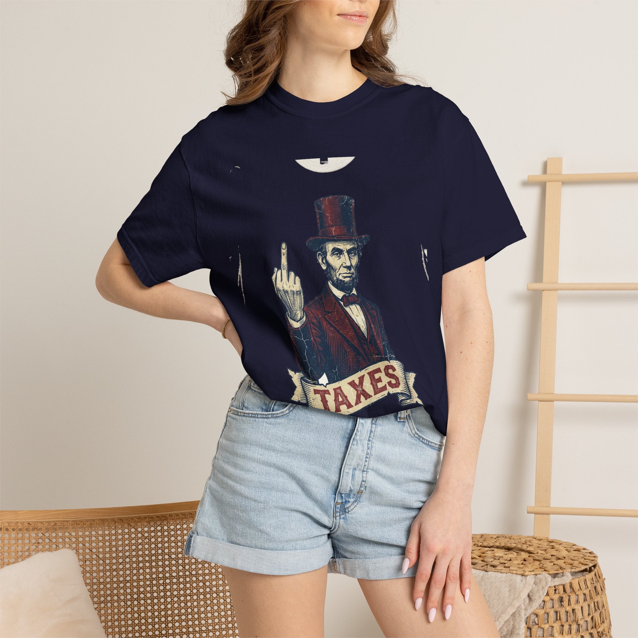 Abraham Lincoln TAXES Garment-Dyed Tee | Comfort Colors | 4th of July America 250