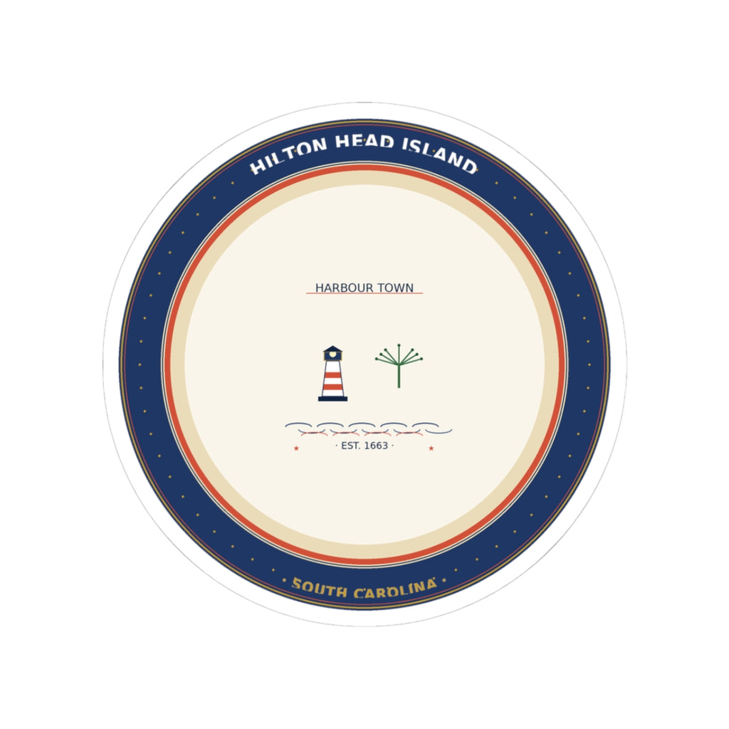 Hilton Head Island Sticker | Coastal Badge | South Carolina Est. 1663