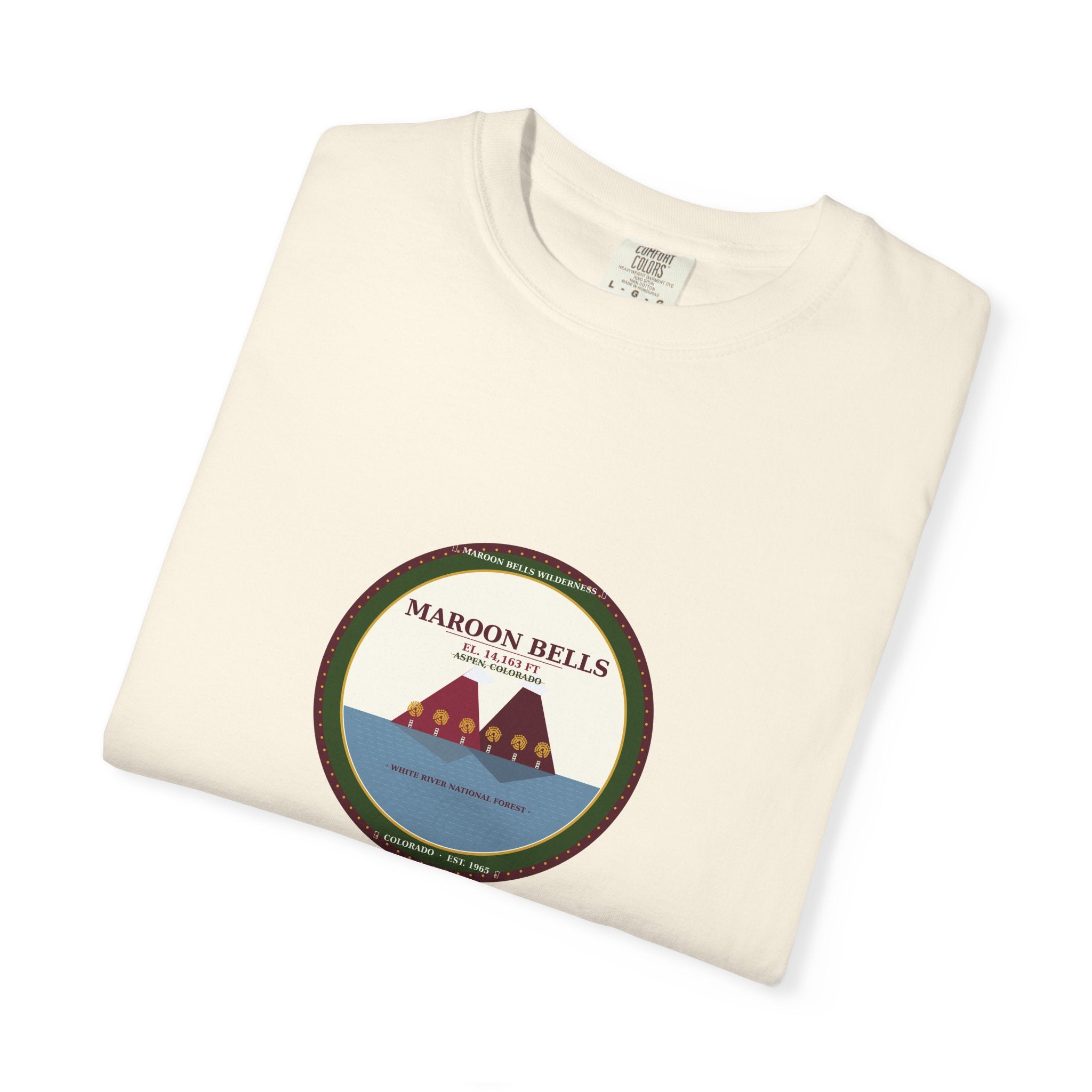 Maroon Bells Badge Tee — Colorado 14er