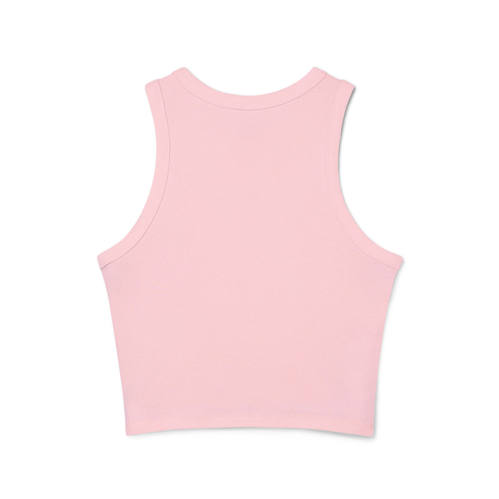 Sweat Now Wine Later Racerback Tank — Women's Micro-Rib Gym & Wine Tank