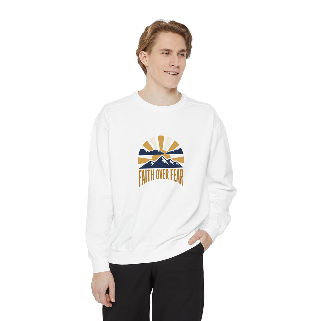 Faith Over Fear Crewneck Sweatshirt | Christian Inspirational