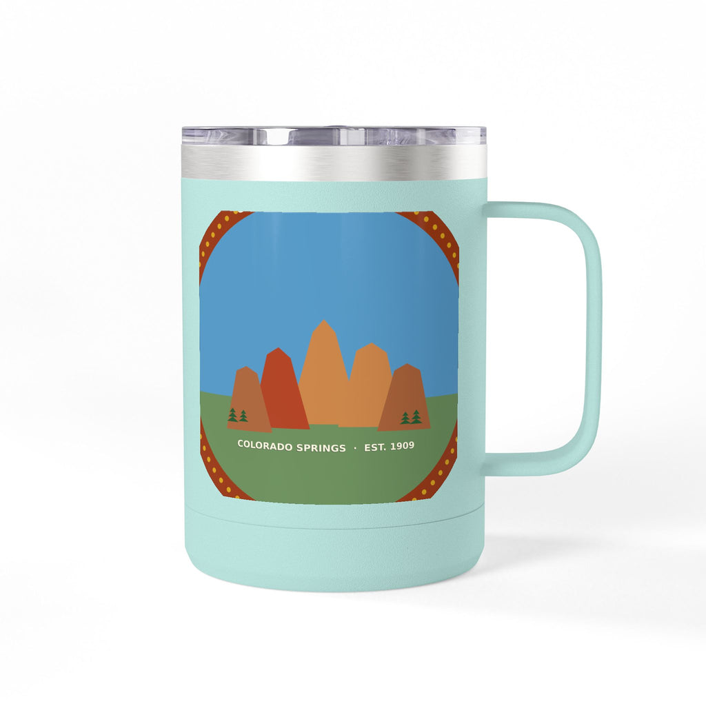 Garden of the Gods Colorado Badge 15oz Tumbler