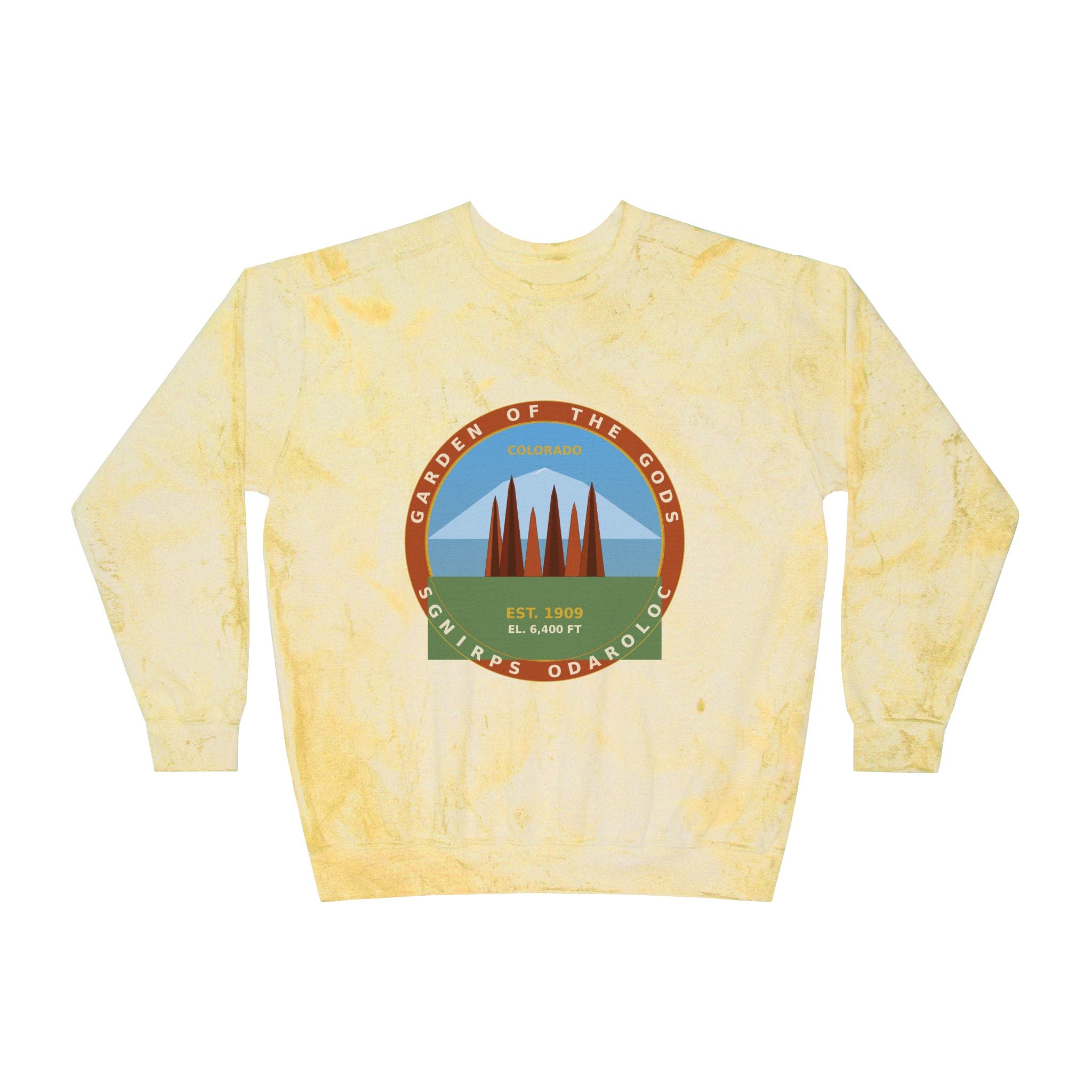 Garden of the Gods Colorado Badge Crewneck Sweatshirt