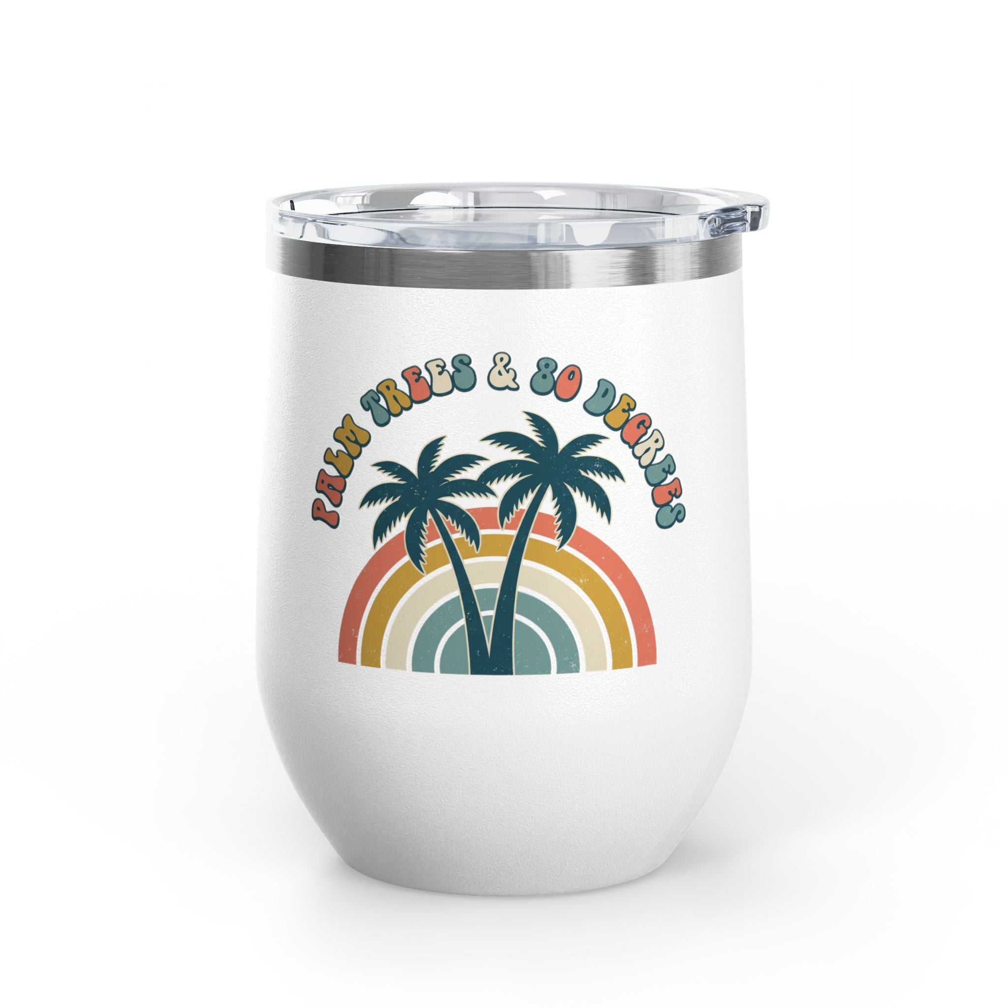 Palm Trees & 80 Degrees 12oz Tumbler