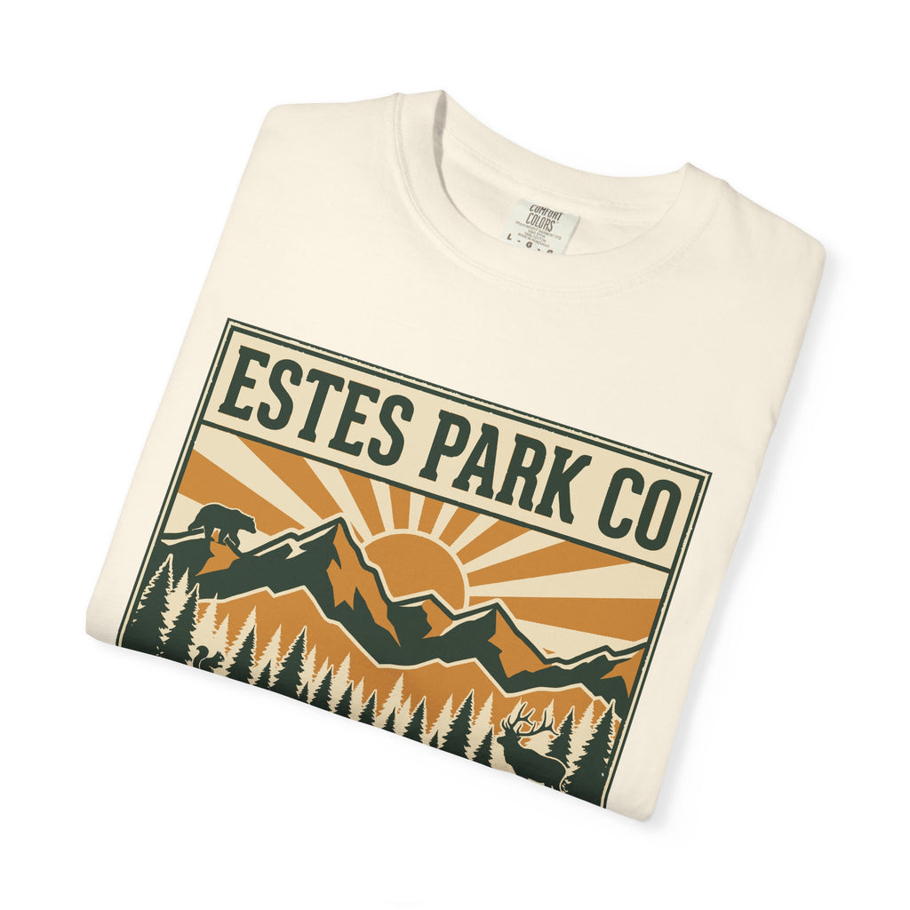 Estes Park CO Hidden Wildlife Tee | Forest Green EST. 1917 | Comfort Colors