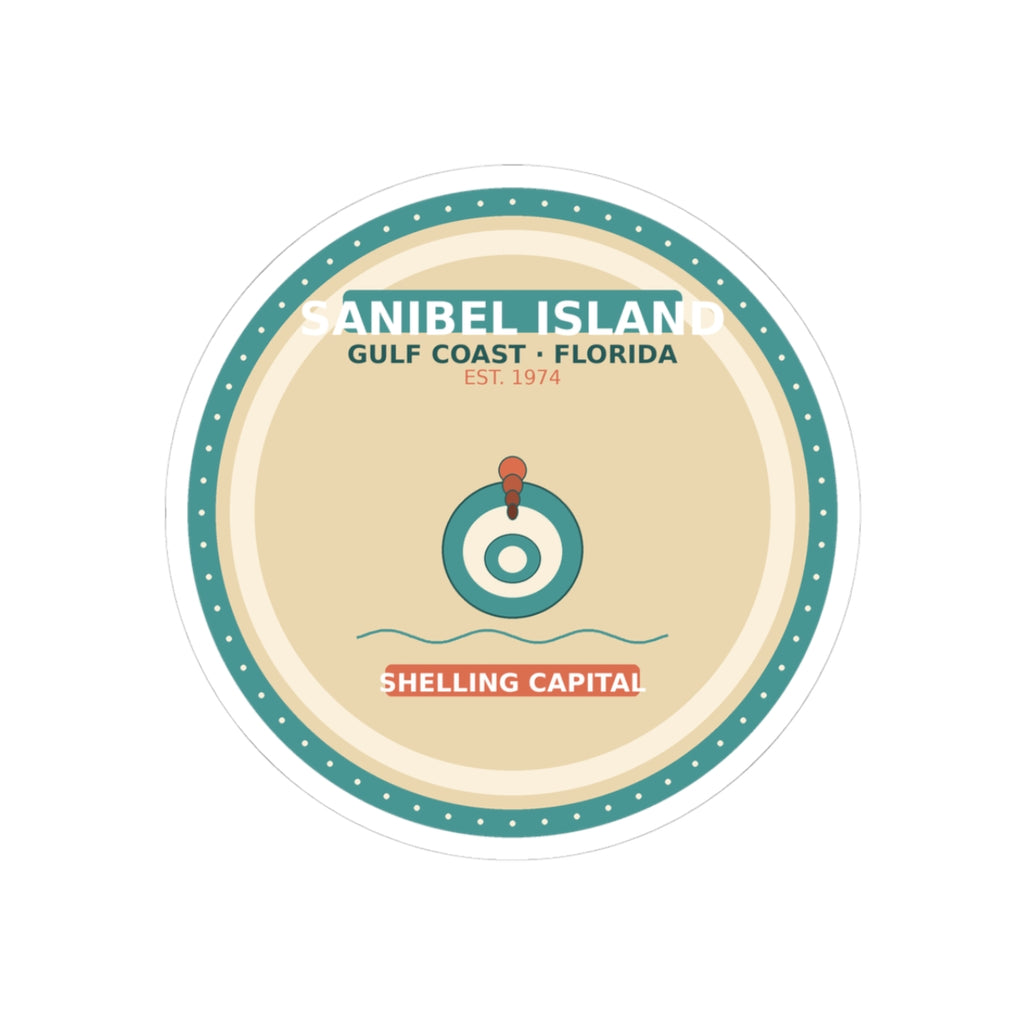 Sanibel Island Florida Sticker | Gulf Coast Shelling Souvenir