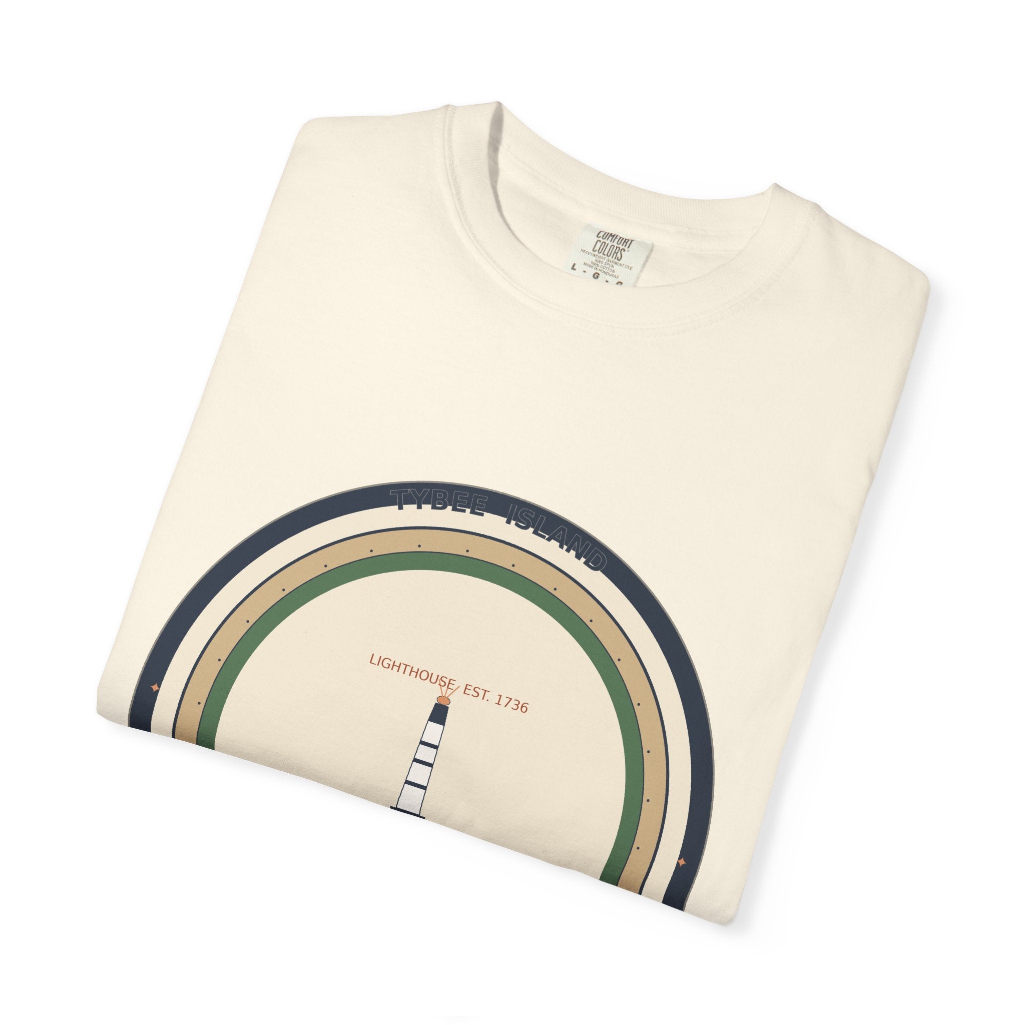 Tybee Island Tee | Tybee Lighthouse Badge | Comfort Colors | Georgia