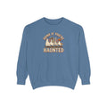 Funny Halloween Crewneck Sweatshirt | Honk If You're Haunted Goose Art | Comfort Colors Garment Dyed