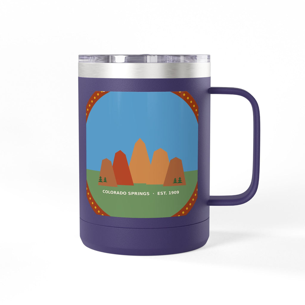 Garden of the Gods Colorado Badge 15oz Tumbler