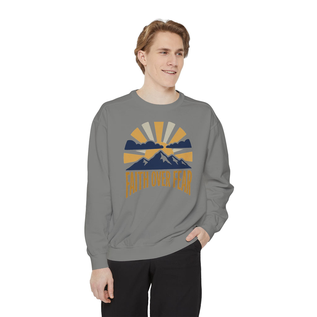 Faith Over Fear Crewneck Sweatshirt | Christian Inspirational