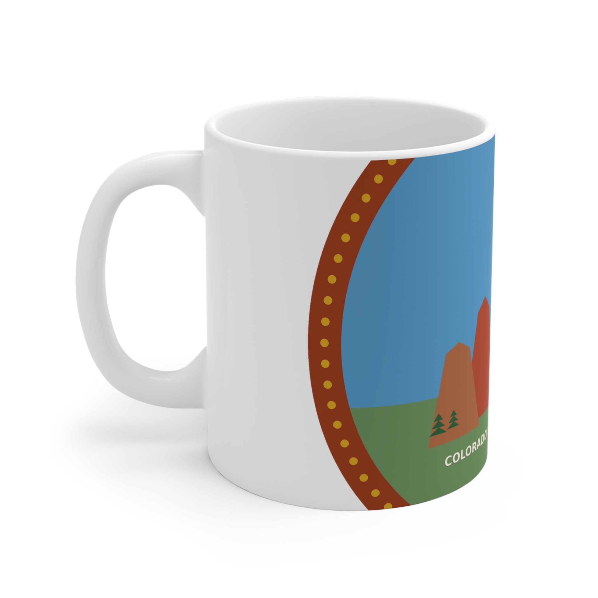 Garden of the Gods Colorado Badge Mug