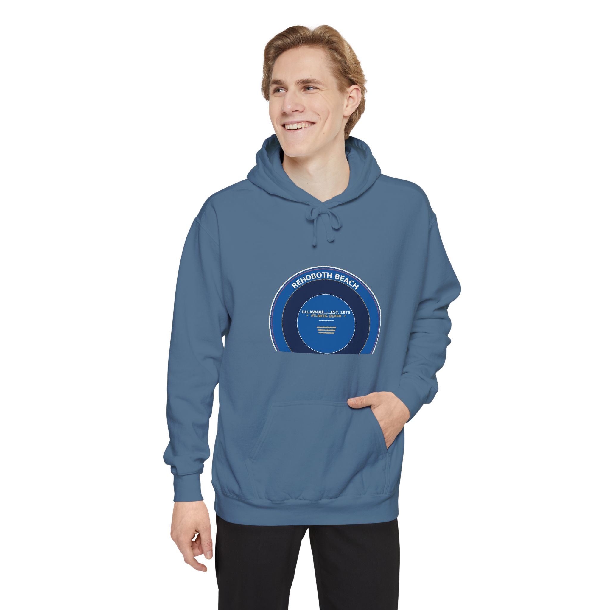 Rehoboth Beach Delaware Hoodie | Vintage Boardwalk Badge