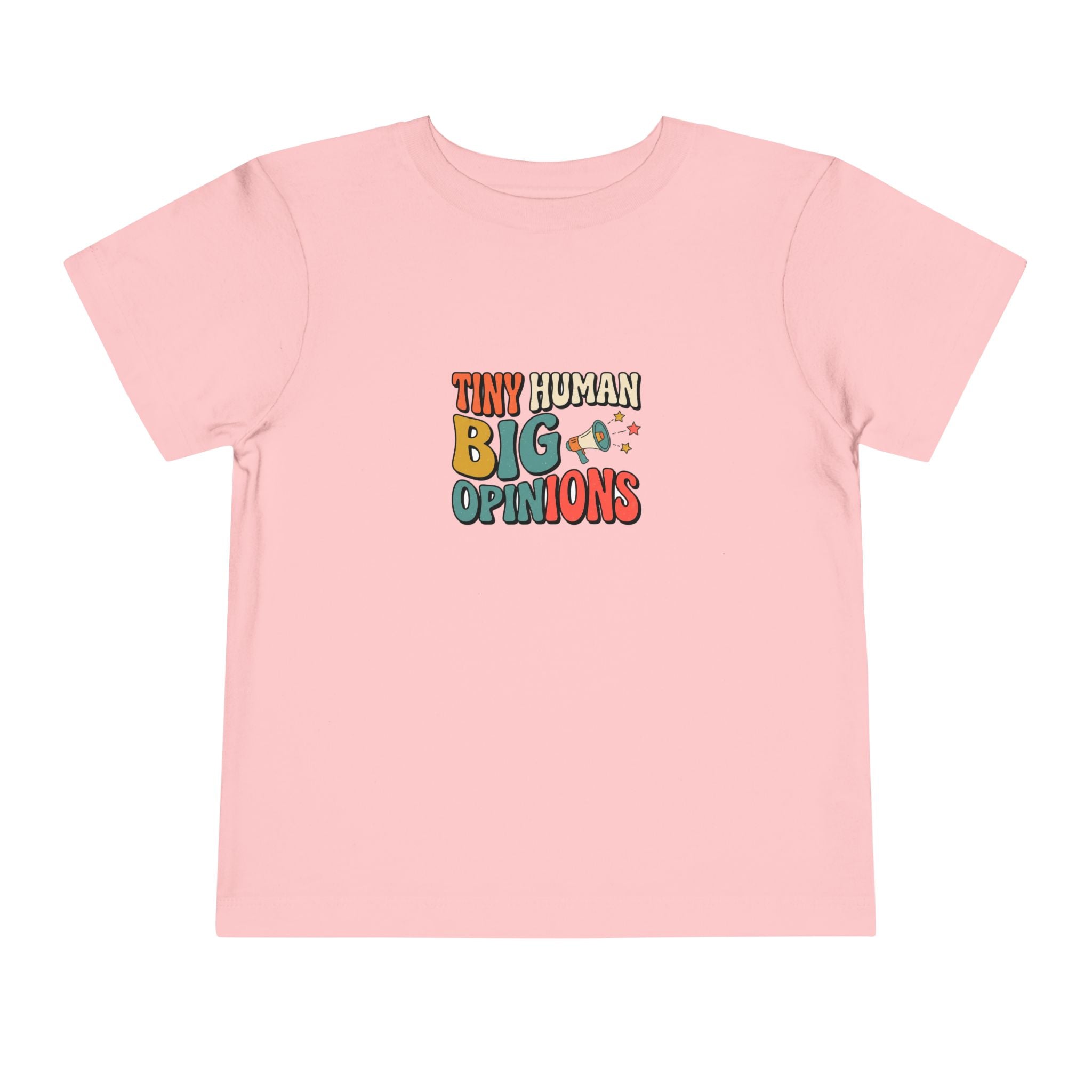Tiny Human Big Opinions Toddler Shirt Funny Retro Tee