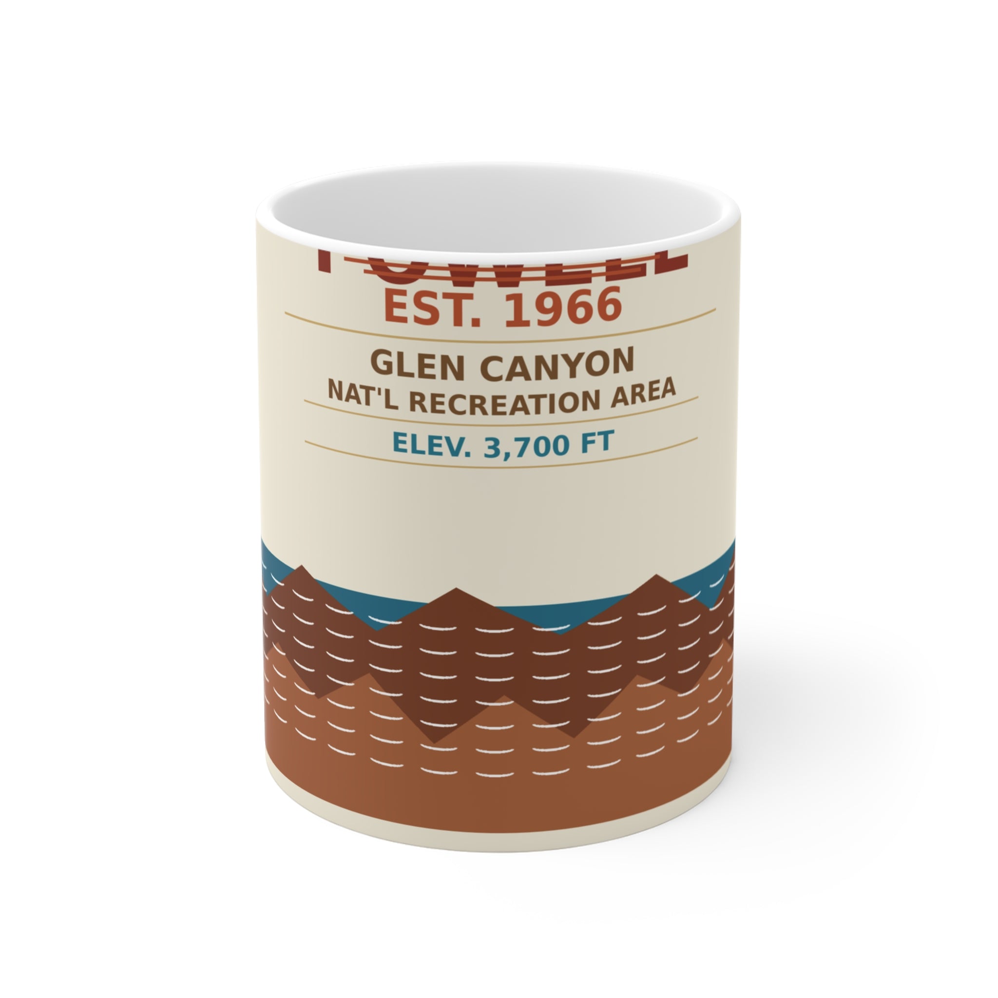 Lake Powell Desert Badge Mug | 11oz Ceramic