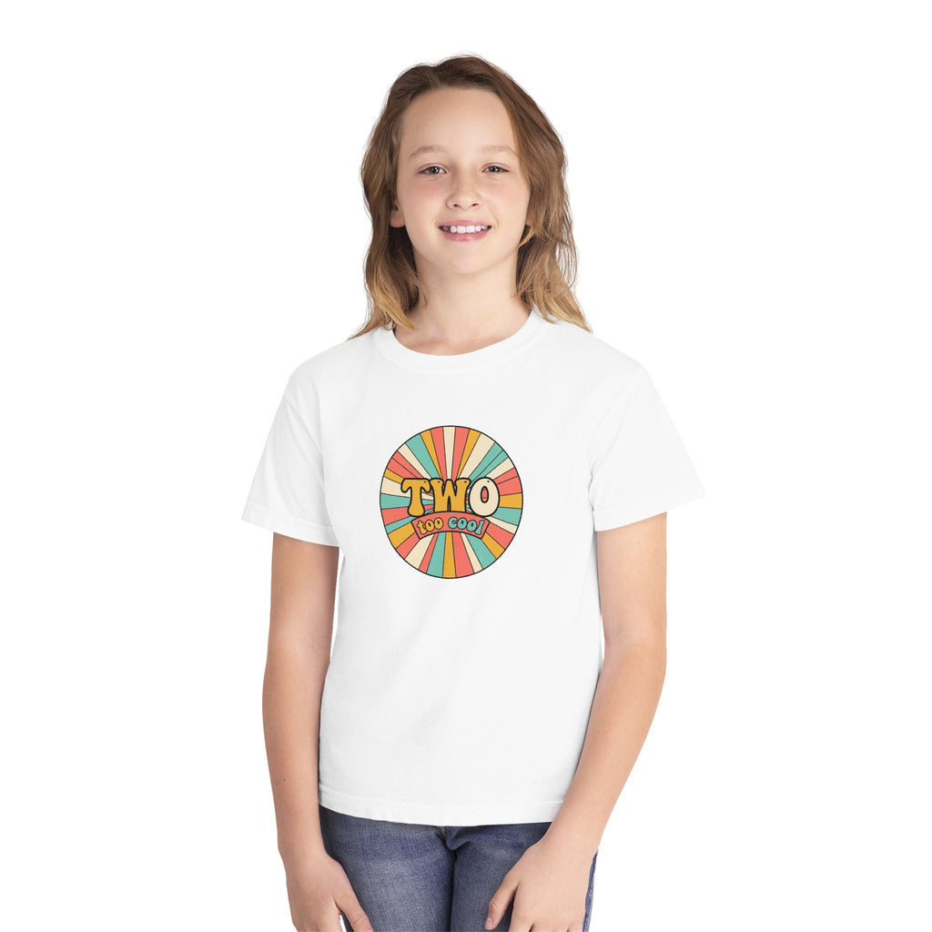 2nd Birthday Shirt TWO Too Cool Youth Comfort Colors Tee