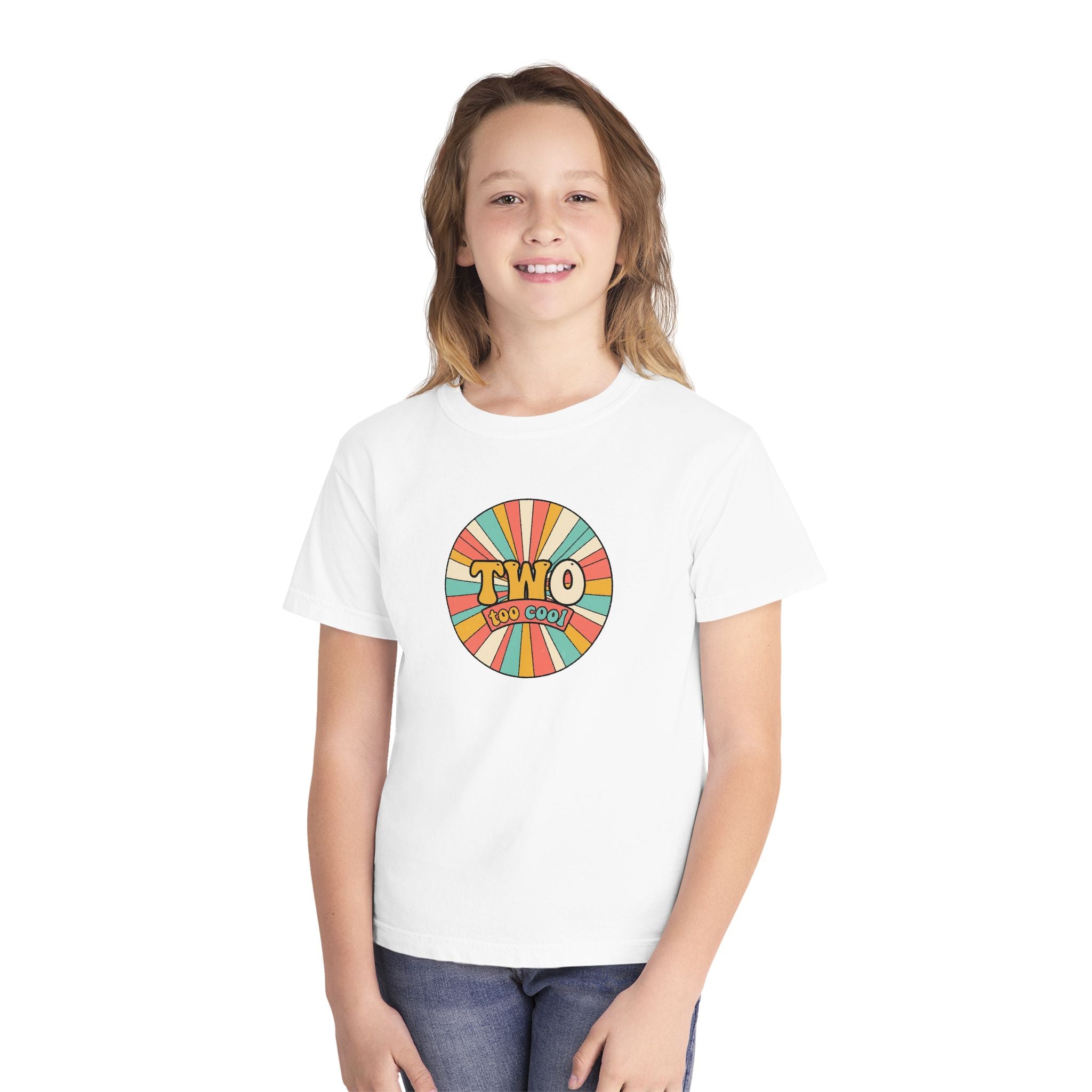 2nd Birthday Shirt TWO Too Cool Youth Comfort Colors Tee