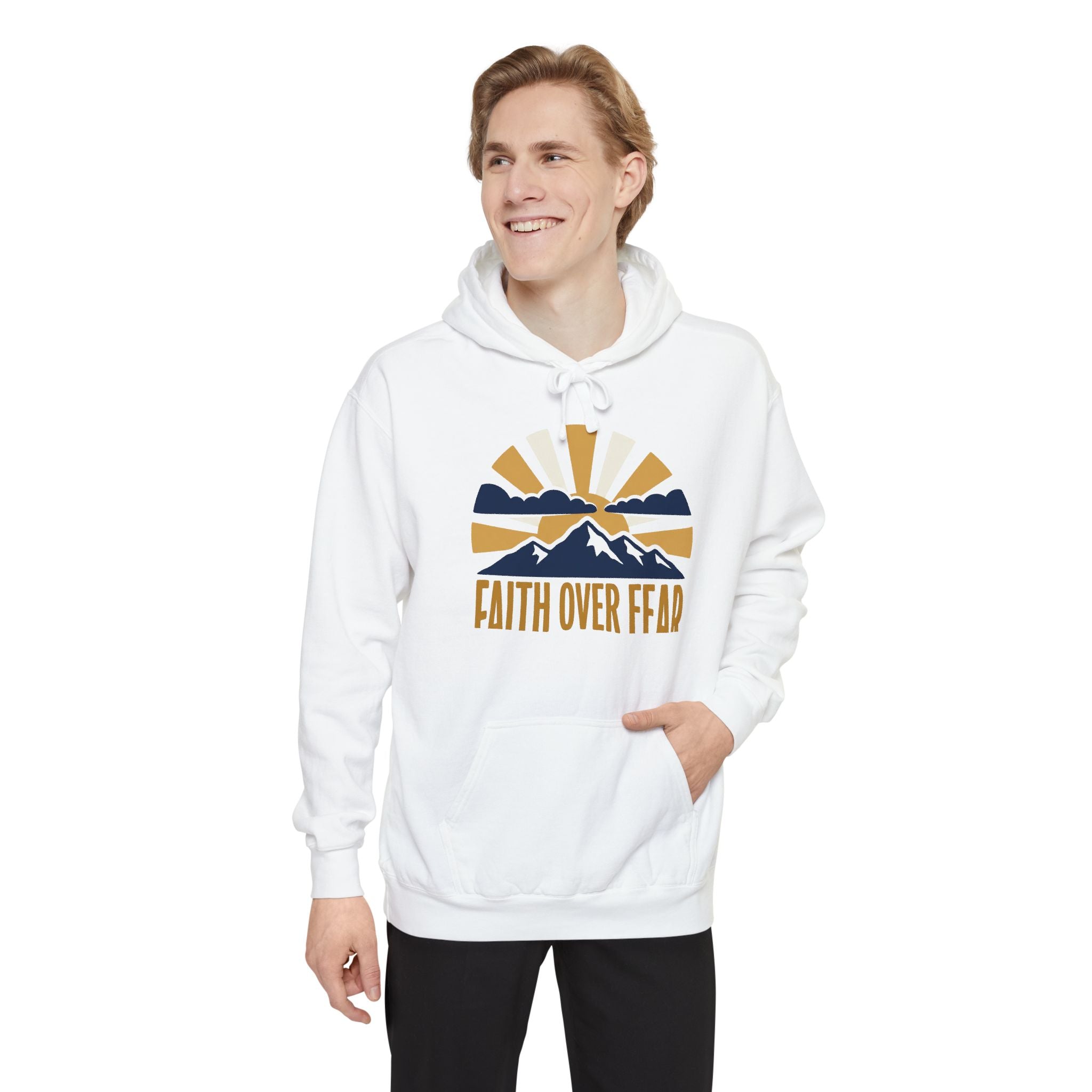 Faith Over Fear Hoodie | Inspirational Christian Sweatshirt