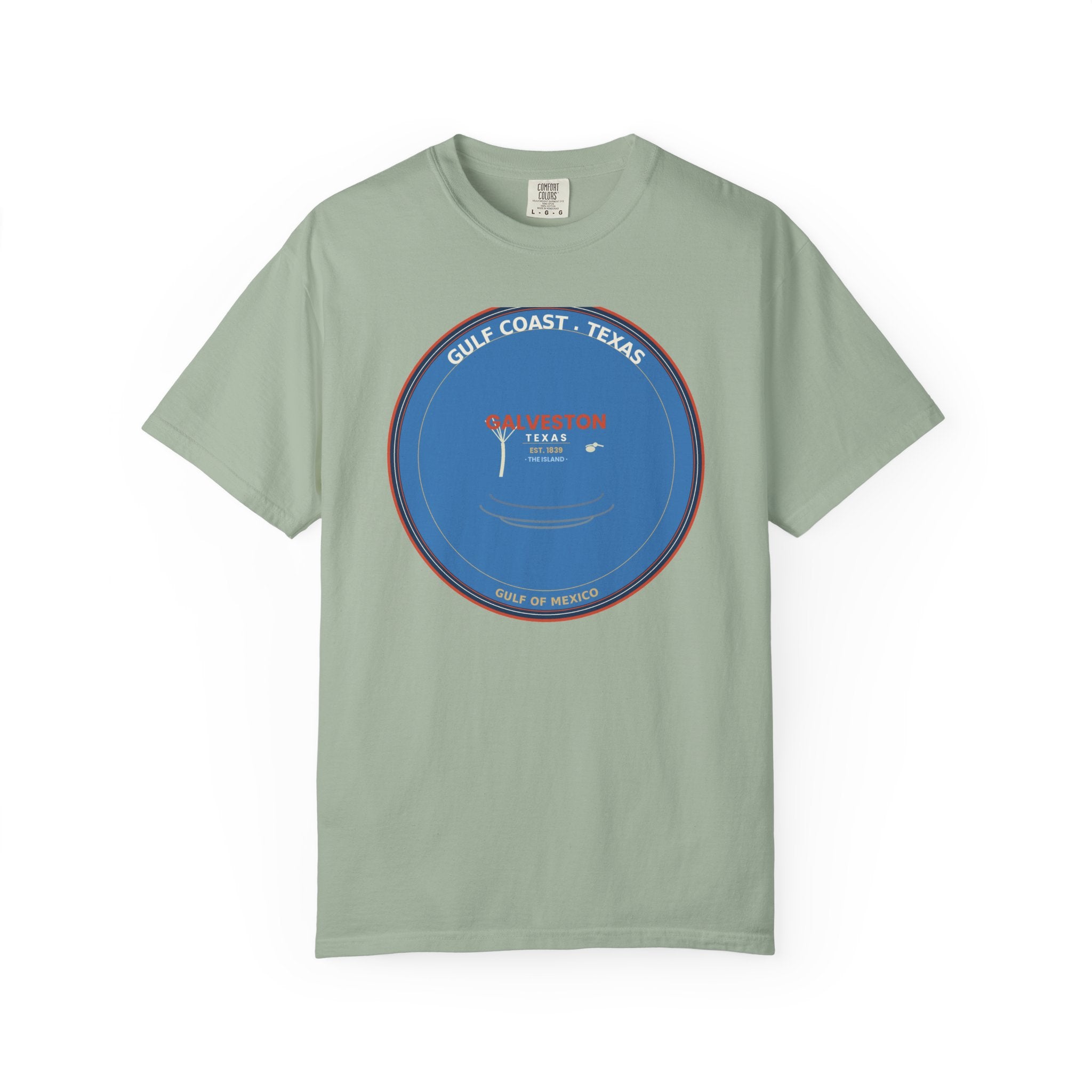 Galveston Texas Vintage Coastal Tee | Comfort Colors 1717