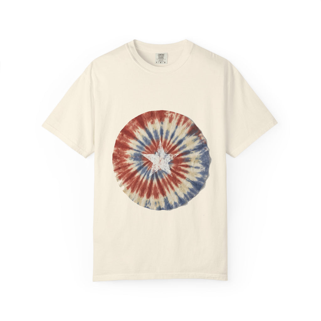 Tie-Dye Stars & Stripes Garment-Dyed Tee | Comfort Colors | 4th of July USA 250