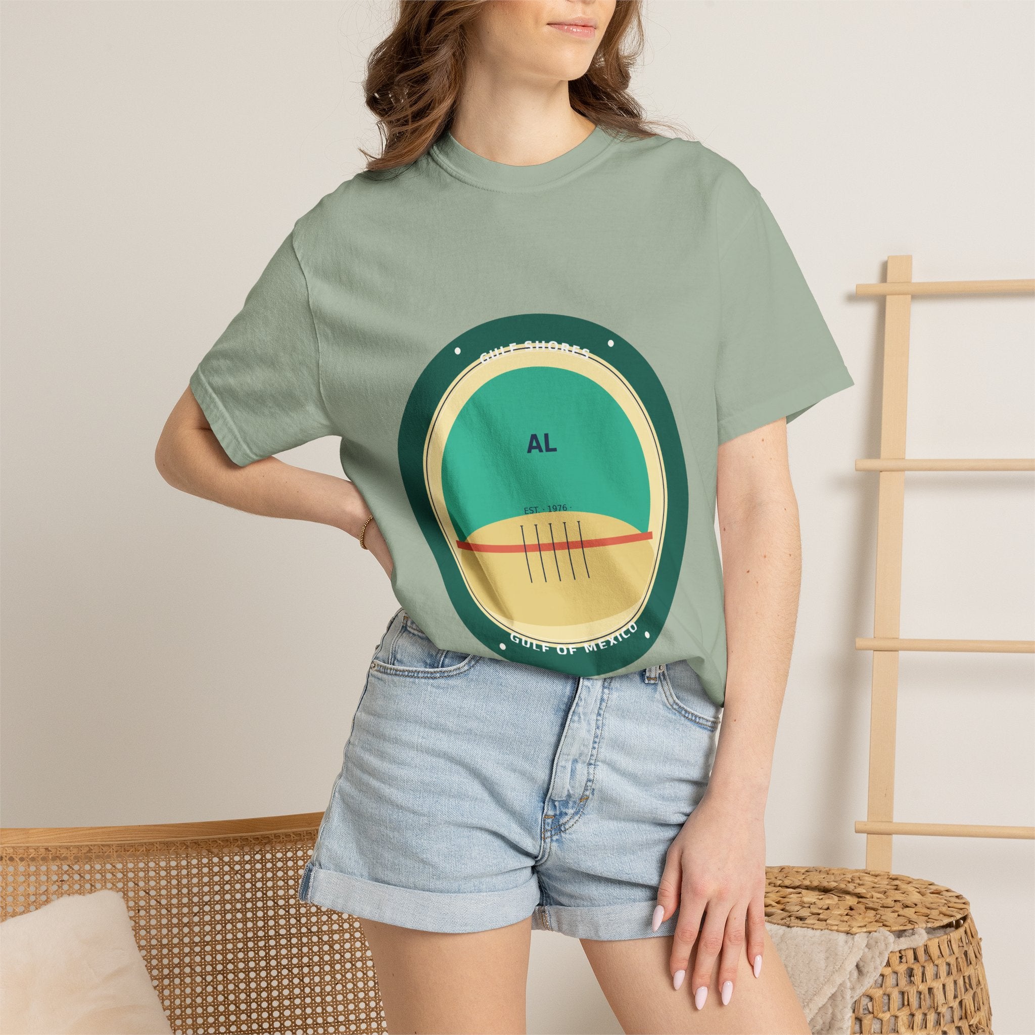 Gulf Shores Alabama Tee | Coastal Badge Art