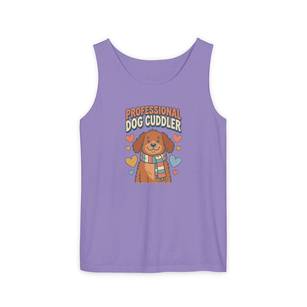 Professional Dog Cuddler Tank | Dog Mom Comfort Colors Tank Top