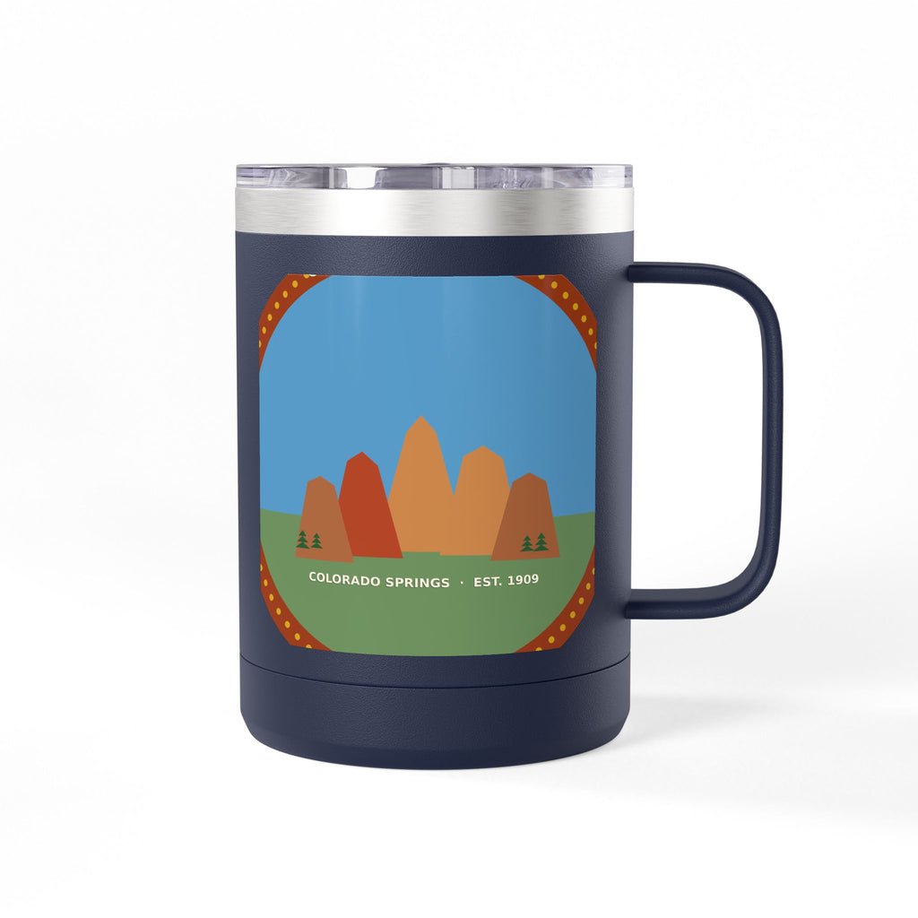 Garden of the Gods Colorado Badge 15oz Tumbler
