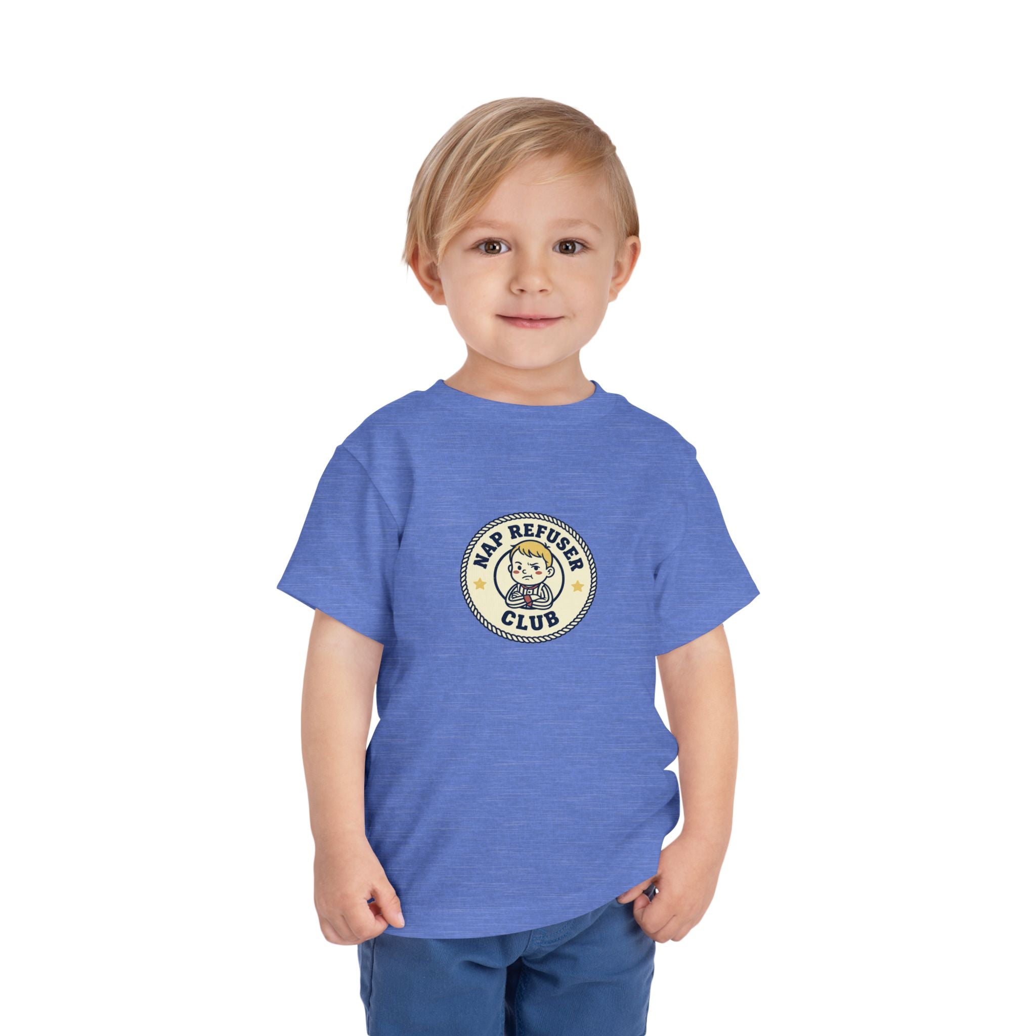 Nap Refuser Club Toddler Shirt Funny Nap Badge Tee