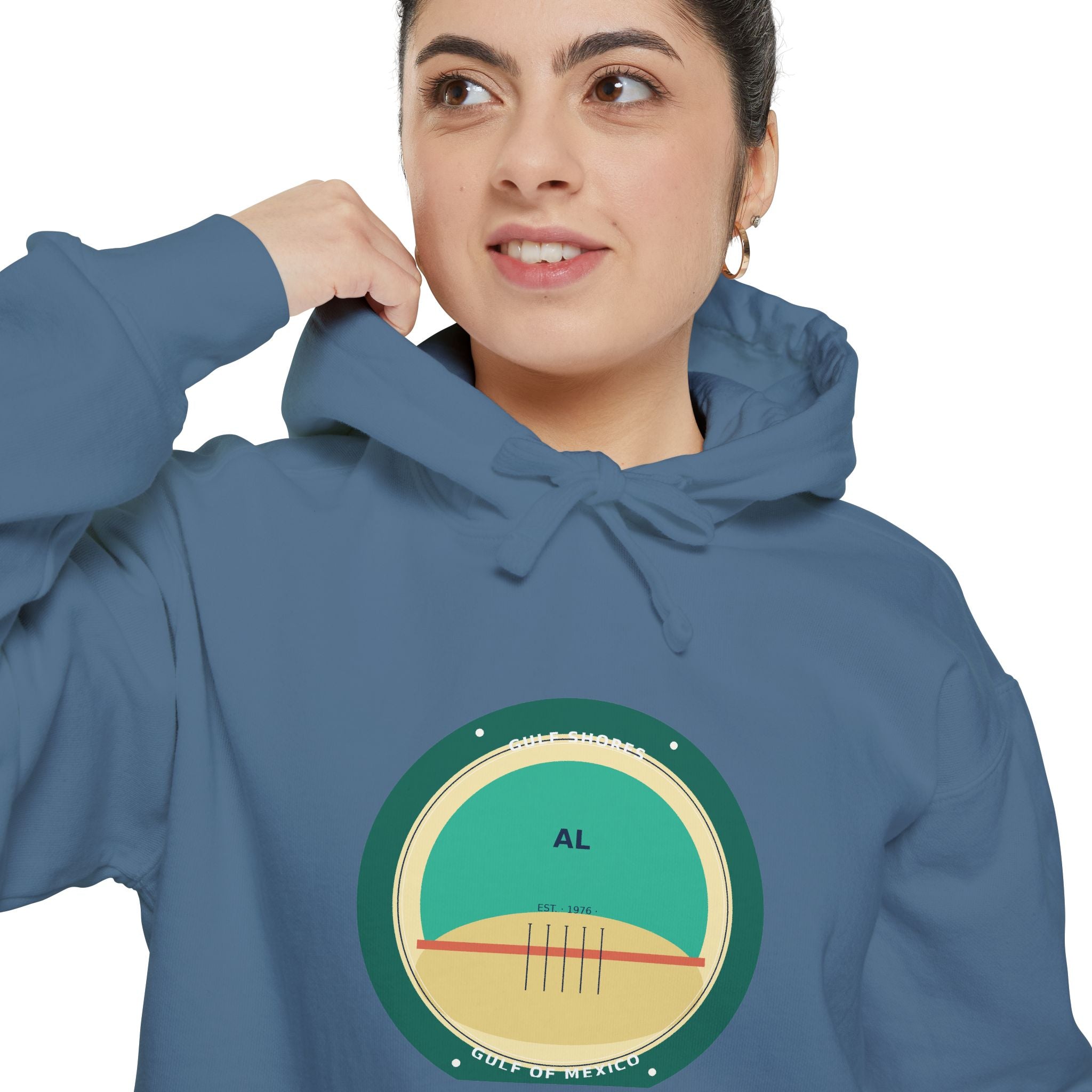 Gulf Shores Alabama Hoodie | Coastal Badge Art