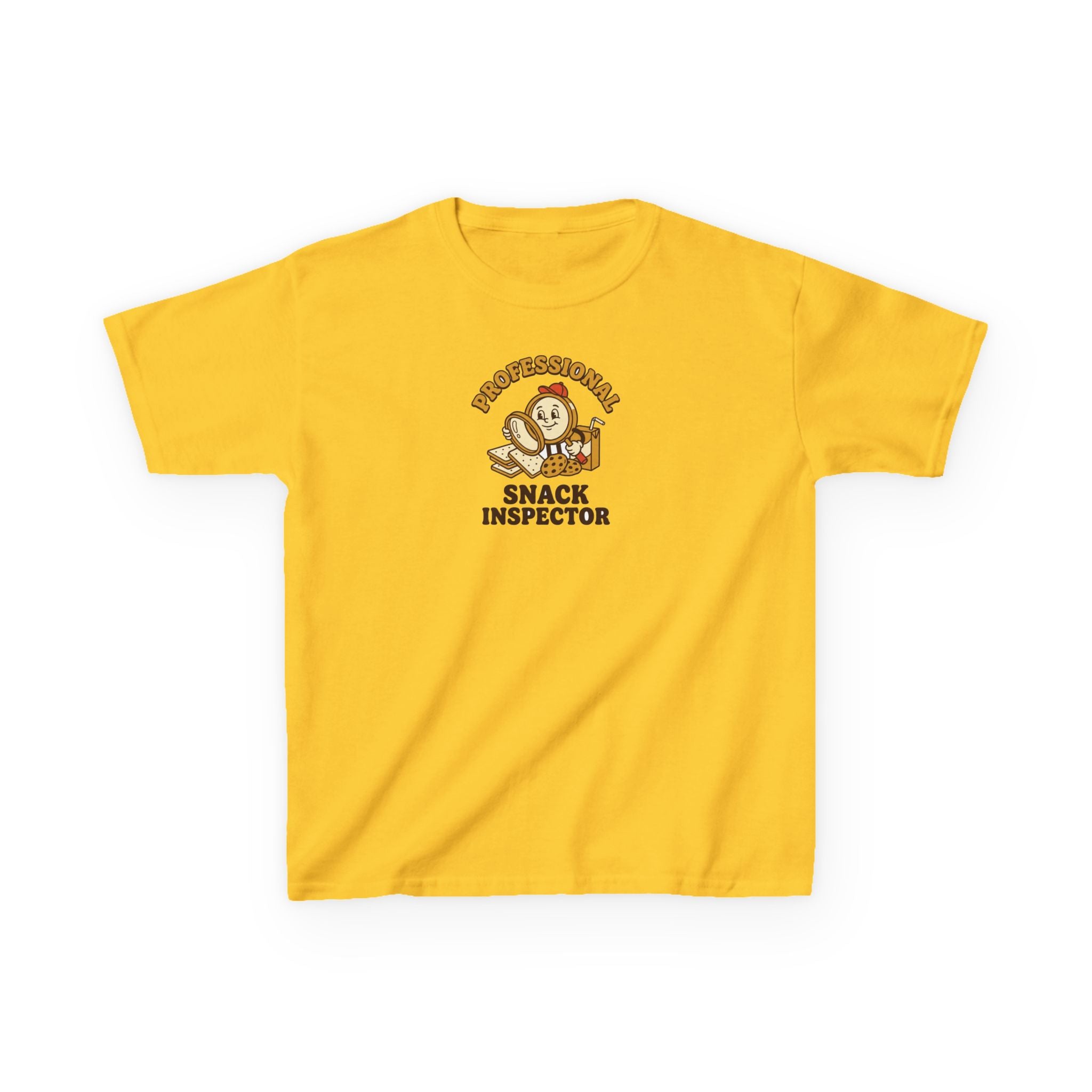 Professional Snack Inspector Shirt Funny Toddler Kids Tee