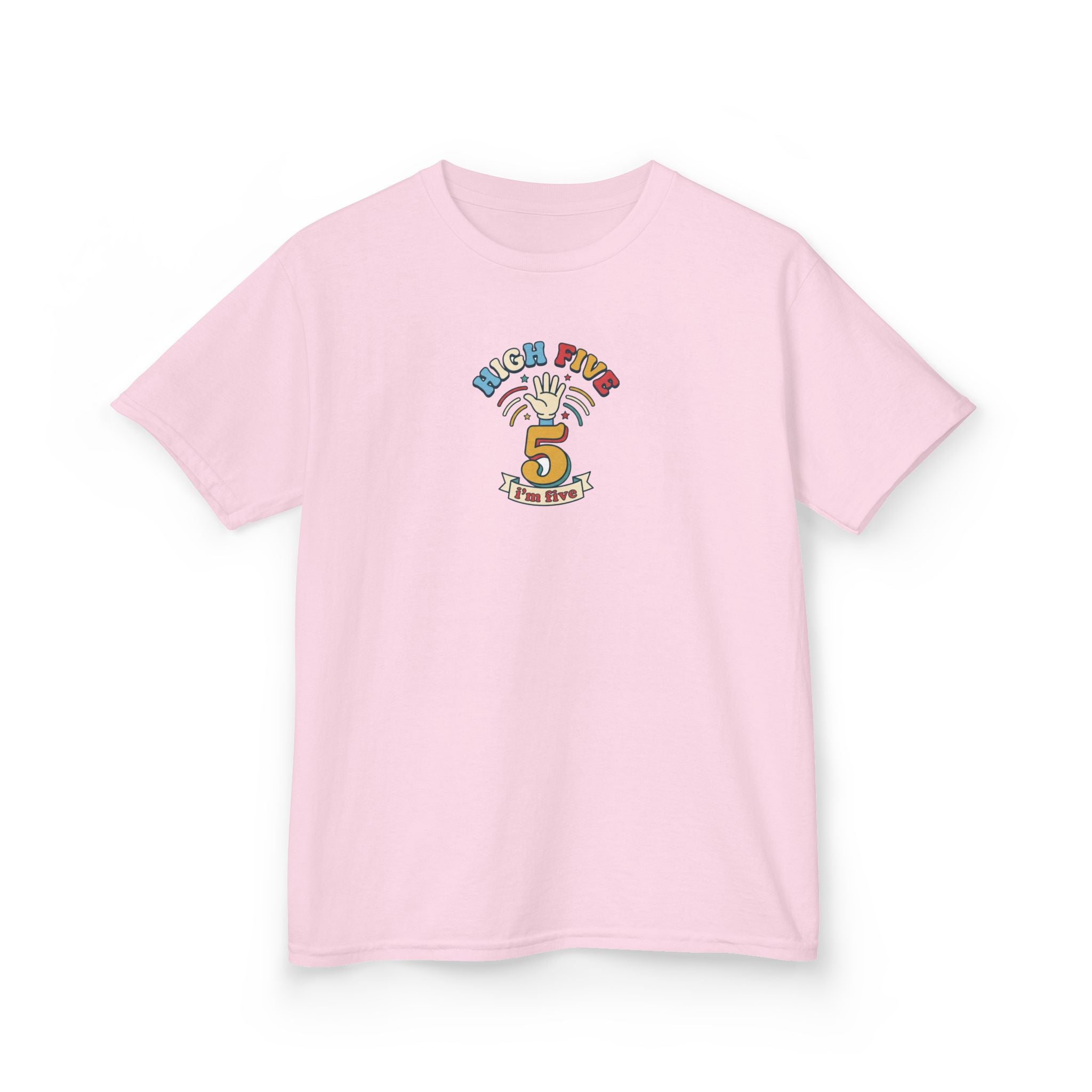 High Five I'm Five Birthday Shirt 5th Birthday Kids Tee