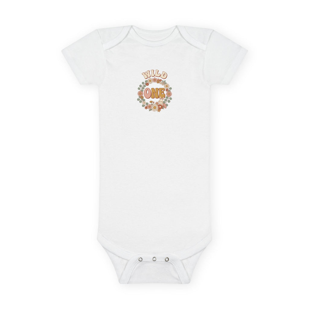 Wild One 1st Birthday Baby Bodysuit Boho Bunny Outfit