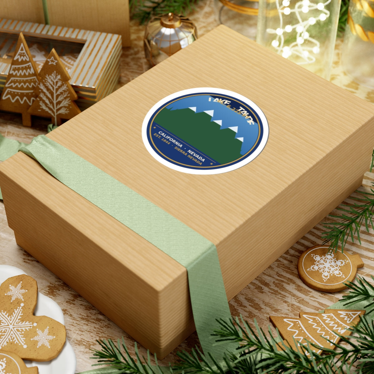 Lake Tahoe Alpine Badge Sticker | 4" Kiss-Cut