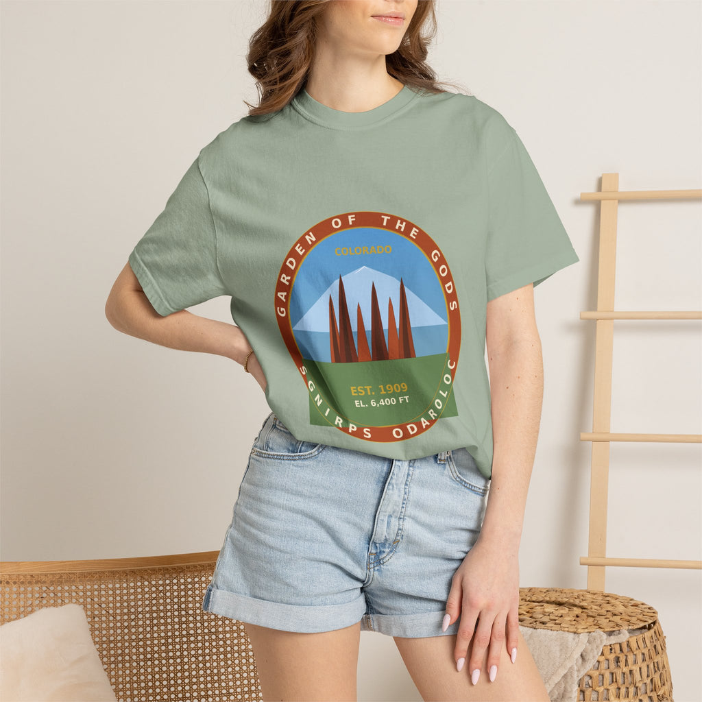 Garden of the Gods Colorado Badge T-Shirt