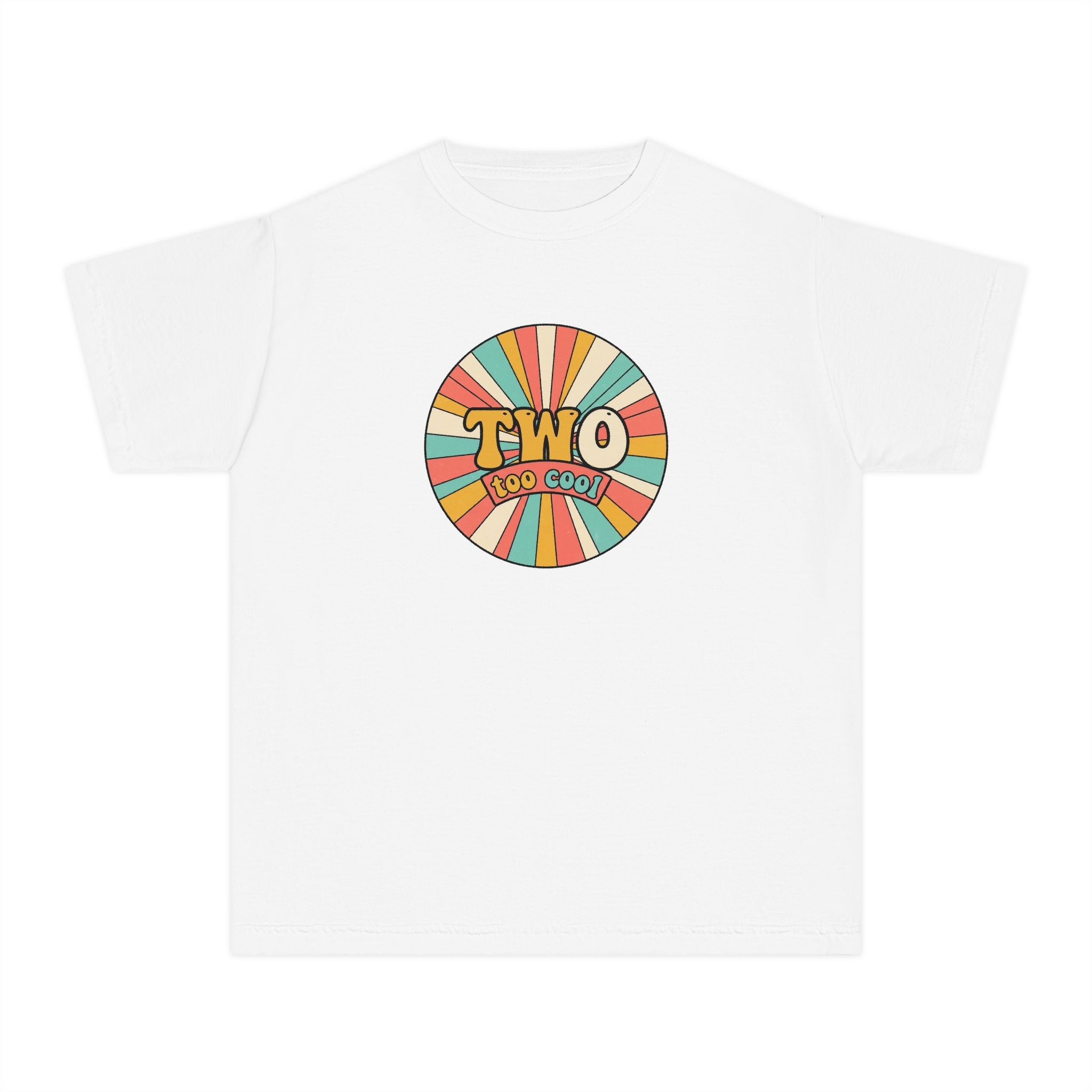 2nd Birthday Shirt TWO Too Cool Youth Comfort Colors Tee