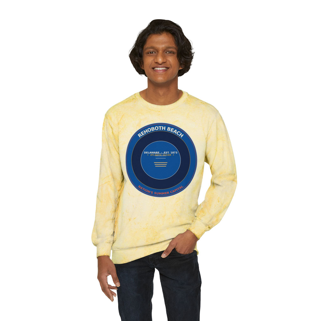 Rehoboth Beach Delaware Crewneck | Vintage Boardwalk Badge Sweatshirt