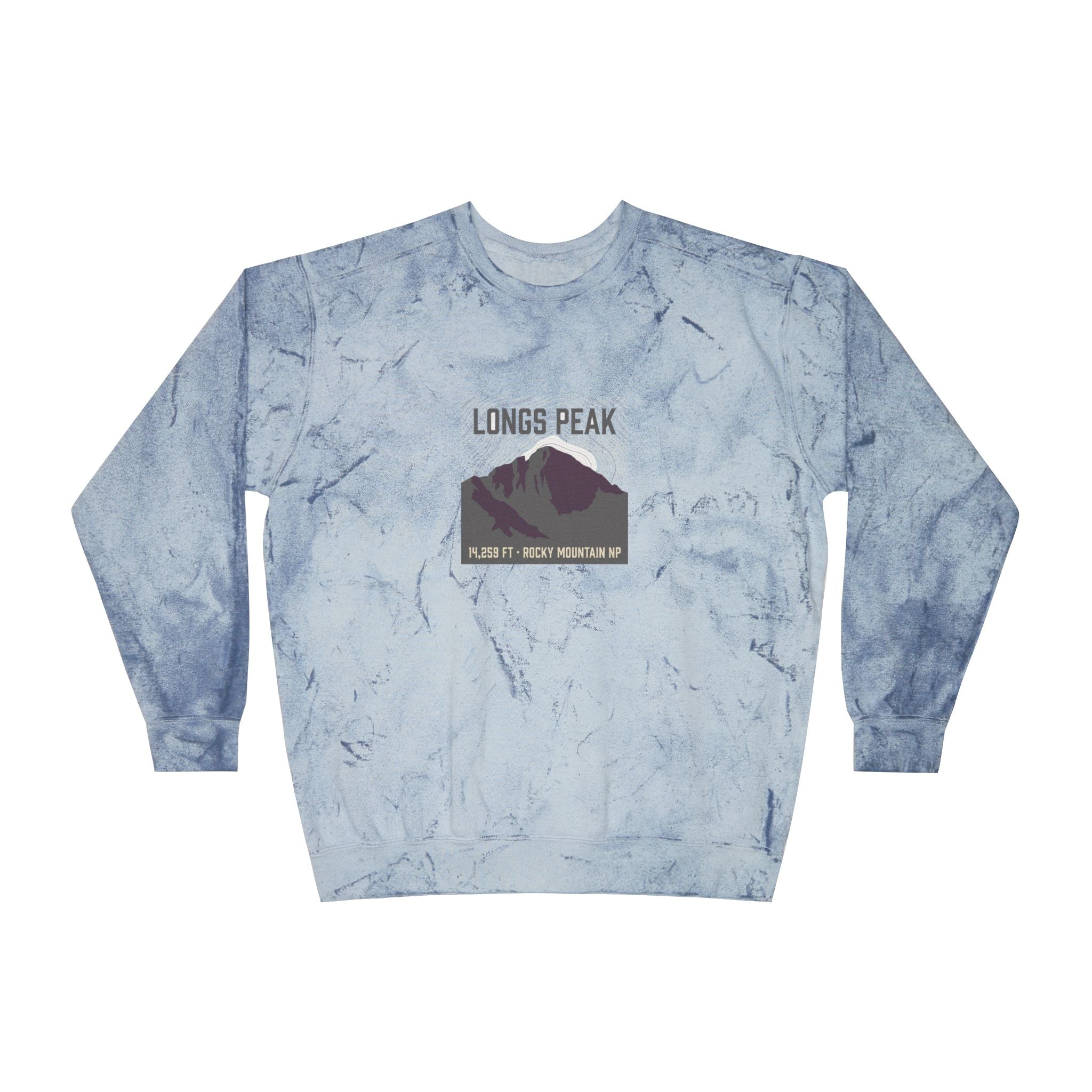 Longs Peak Crewneck Sweatshirt | 14,259 ft Colorado 14er