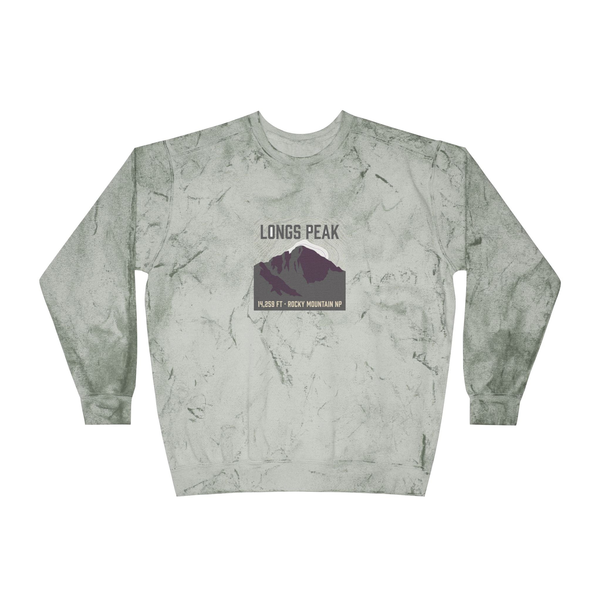 Longs Peak Crewneck Sweatshirt | 14,259 ft Colorado 14er