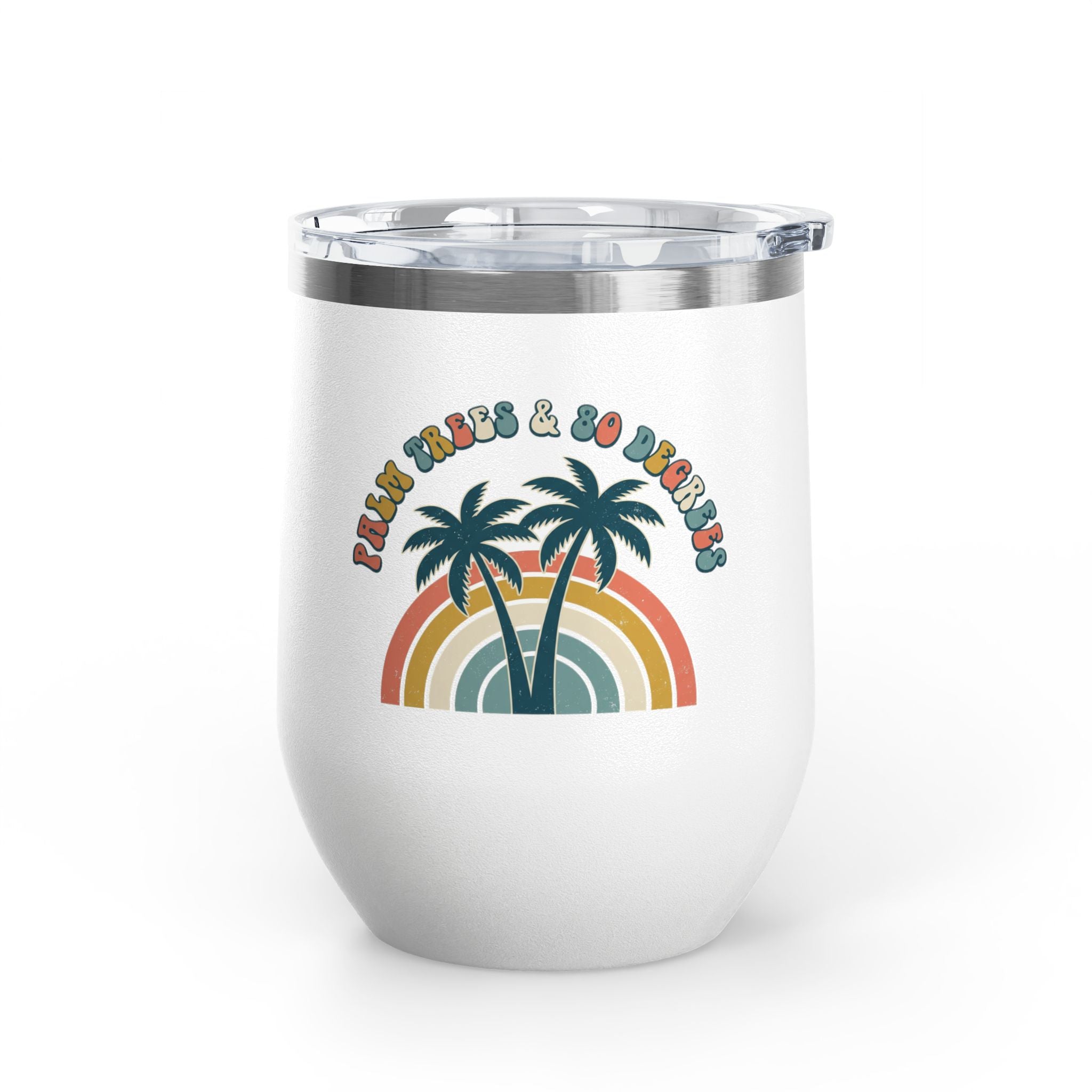 Palm Trees & 80 Degrees 12oz Tumbler