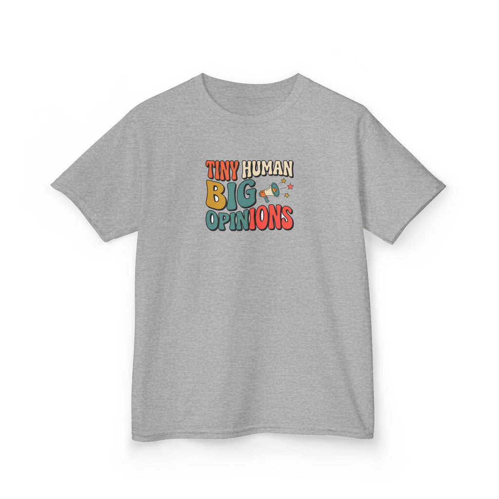 Tiny Human Big Opinions Shirt Funny Toddler Kids Tee