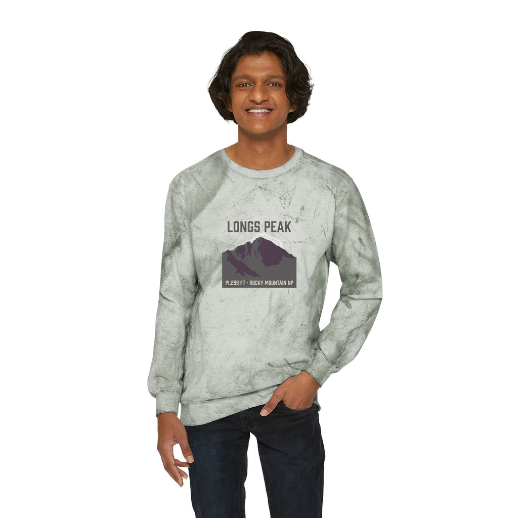 Longs Peak Crewneck Sweatshirt | 14,259 ft Colorado 14er