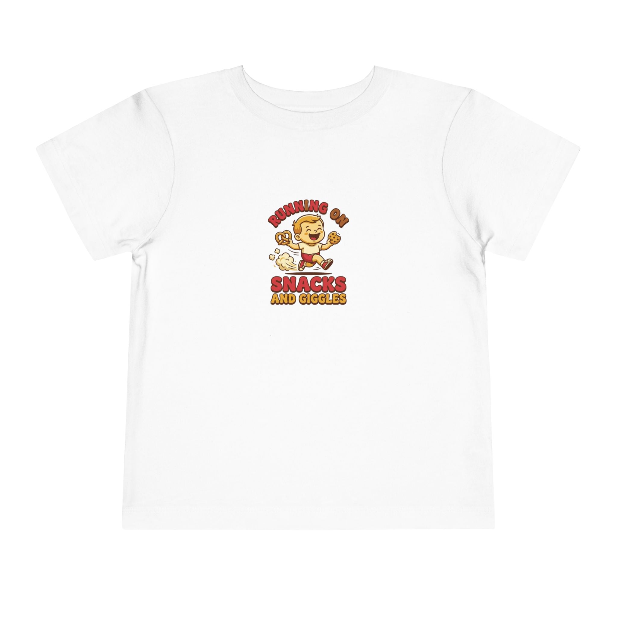 Running on Snacks and Giggles Toddler Shirt Funny Tee