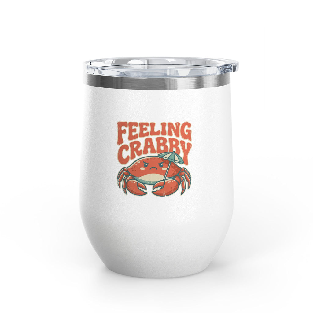Feeling Crabby 12oz Slim Tumbler | Crab Beach Drinkware