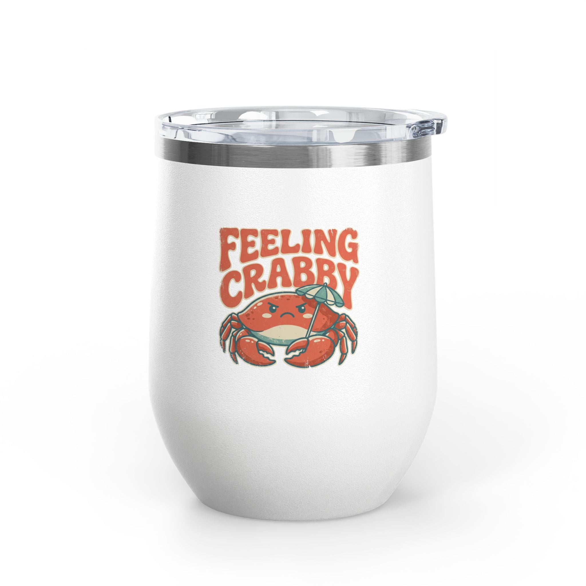 Feeling Crabby 12oz Slim Tumbler | Crab Beach Drinkware
