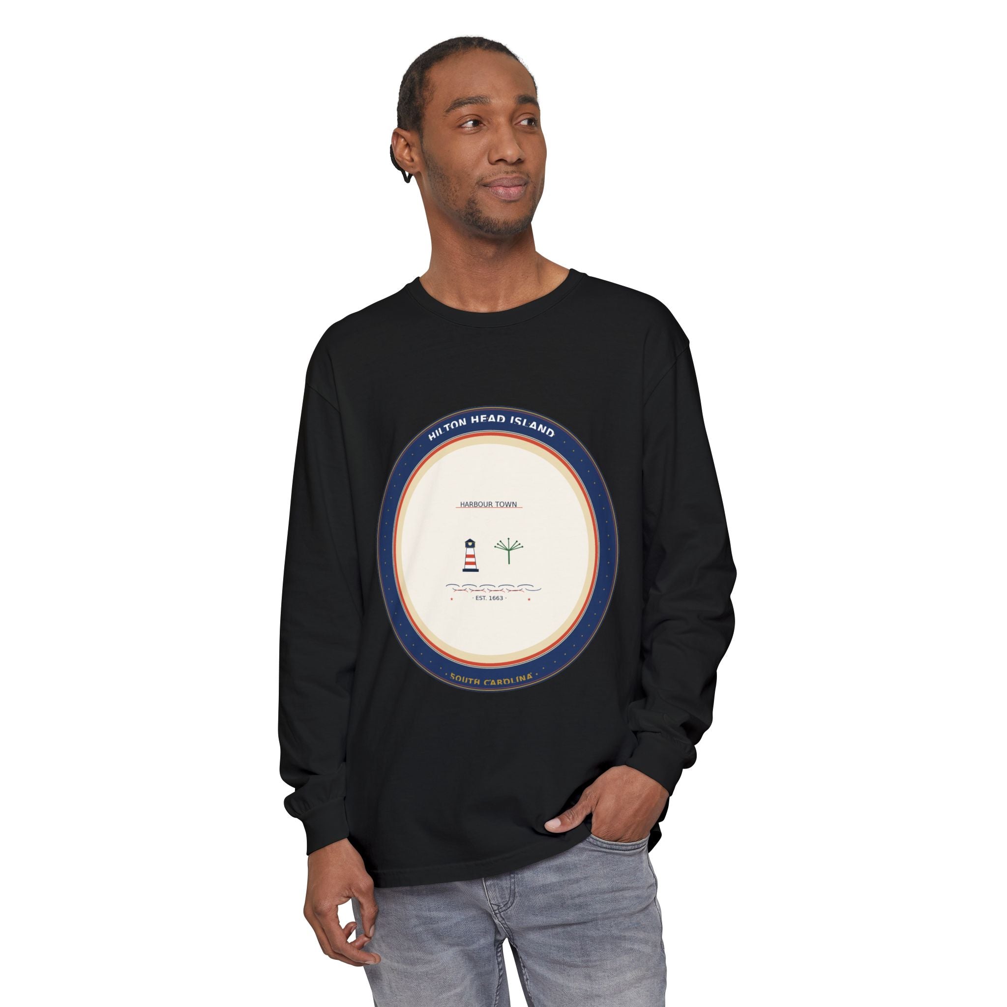 Hilton Head Island Long Sleeve Shirt | Harbour Town Badge | The Lowcountry