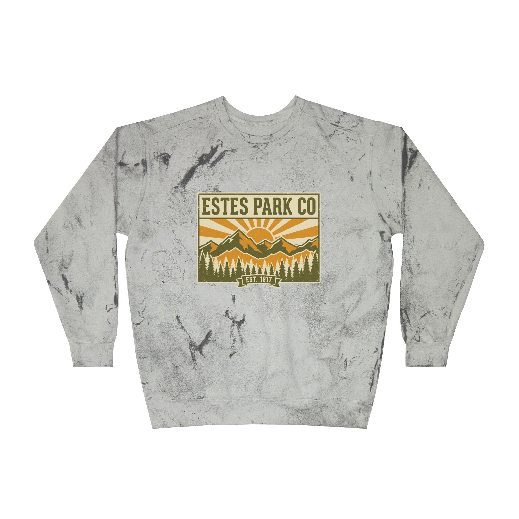 Estes Park CO Vintage Crewneck Sweatshirt | EST. 1917 Colorado Mountain Pullover