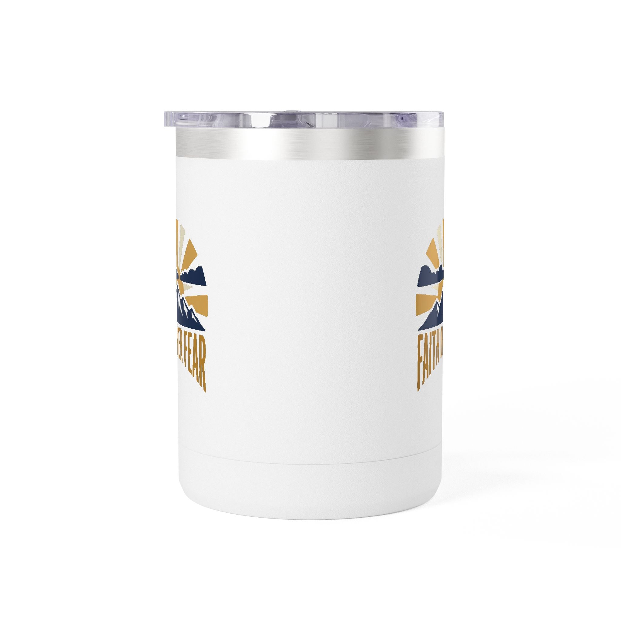 Faith Over Fear 15oz Tumbler | Inspirational Christian Gift