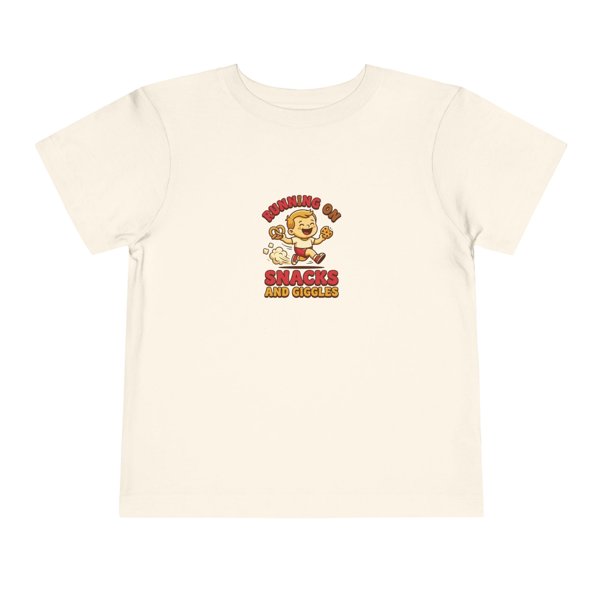 Running on Snacks and Giggles Toddler Shirt Funny Tee