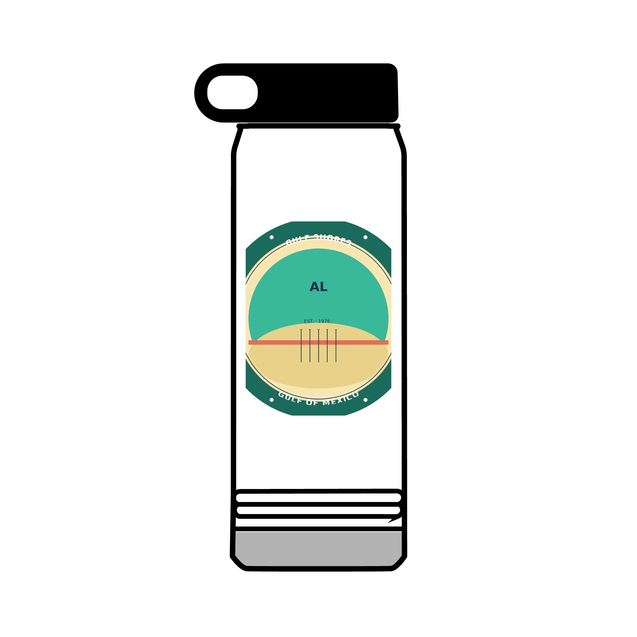 Gulf Shores Alabama 32oz Tumbler | Coastal Badge Art